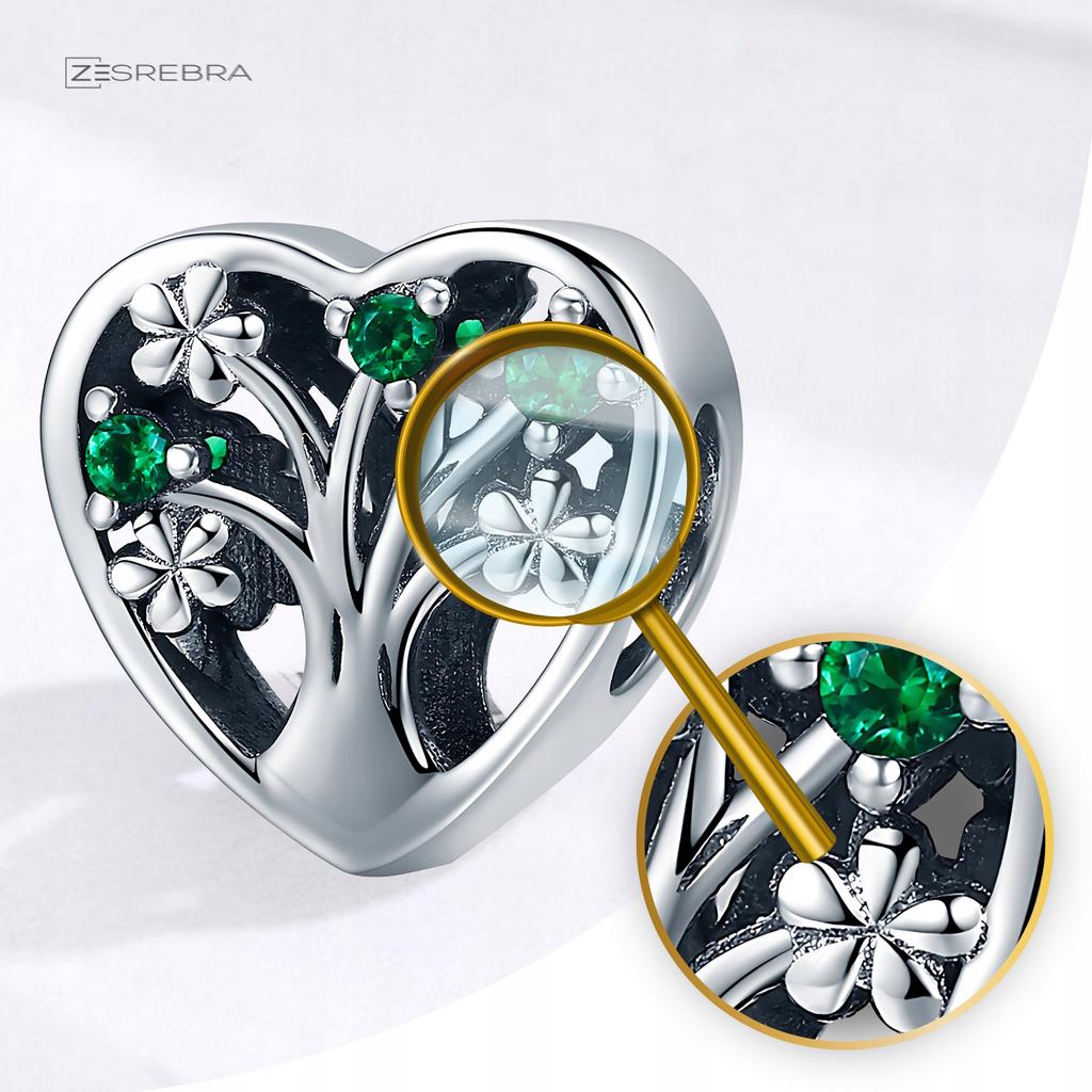 Charms Heart Tree Of Happiness 925 Bead Tree Of Life Charms Pr925