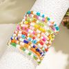 11PCS Boho Fashion Color Beads Bracelet Set Jewelry for Women Girls Beach Holiday Cute Fresh Handmade Bijoux