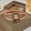 Luxury Women Watch Square Dial Quartz Watch New Ladies Watch  Women Fashion