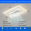 NuFeng Full Spectrum Rectangular Living Room Fan Light