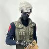 Anime Vierde Hokage Kakashi Hatake Cosplay Kostuum Voor Jonge Ninja, Inclusief Pruik.