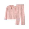 Pure cotton pajamas women's spring and autumn long-sleeved cardigan women's autumn new Chinese V-neck national style loungewear large size set