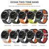 NEW Marine Silicone Strap For Samsung Watch 7 Ultra 47mm Bracelet No Gaps Sport Two-tone Band for Galaxy Ultra Watchband Straps