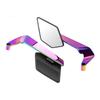 Broad View Motorcycle Side Mirror Shock Absorbing Structure Easy Installation Riders Safety Upgrade