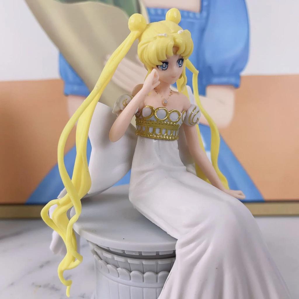 14CM 1PCS Ichiban Kuji Lastone Special Color Sailor Moon Eternal Princess Serenity Figure Doll Toy Ornament Gift