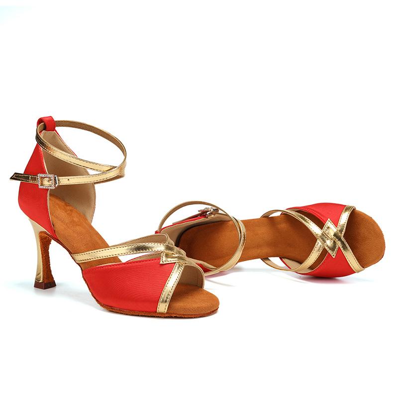 Latin Dance Shoes Women's High Heel Dance Shoes Tango Soft Bottom Dance Shoes Girls Salsa Ballroom Shoes
