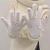 Star Pattern Gloves Winter Women Student Riding Finger Gloves Cute Fleece Lined Thick Warm Mink Plush