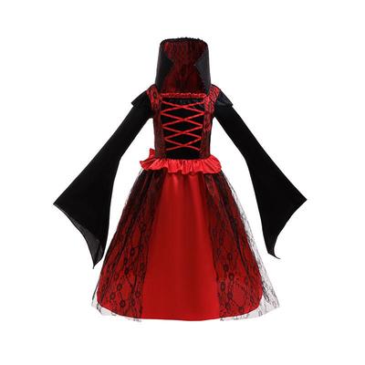 Halloween Prinzessin & Geisterkostüm: Vampirumhangkleid für Mädchen für Auftritte