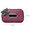 Zipper Car Tissue Box PU Leather Car Seat Back Organizer Fashion Car Napkin Holder  Sun Visor