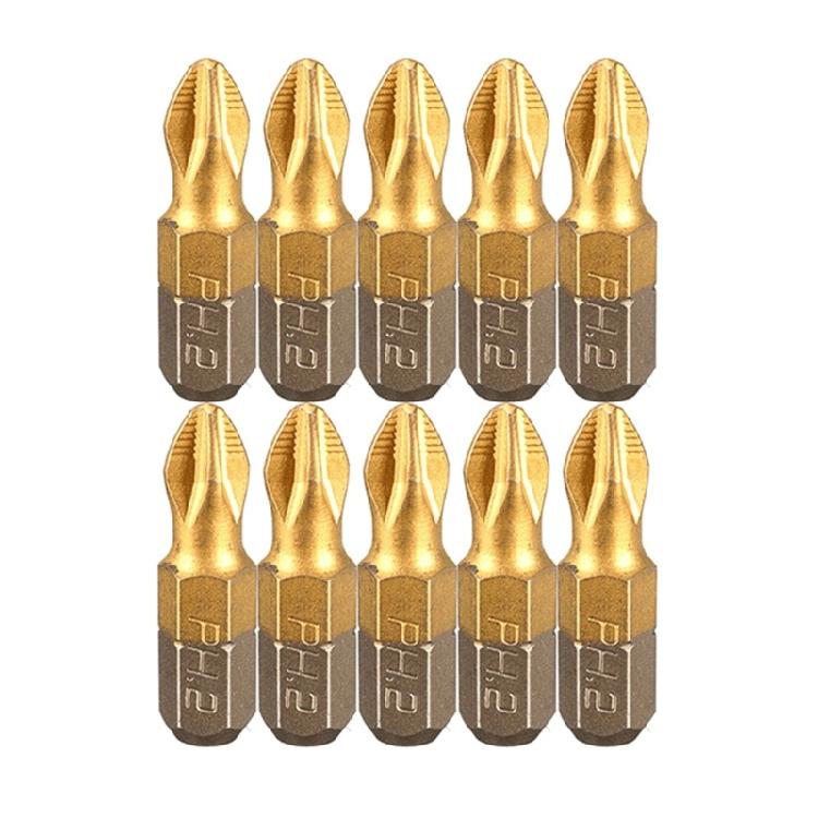 

Повний набір 10 шт. біт для викрутки PH2 CrossBit для різних застосувань 1