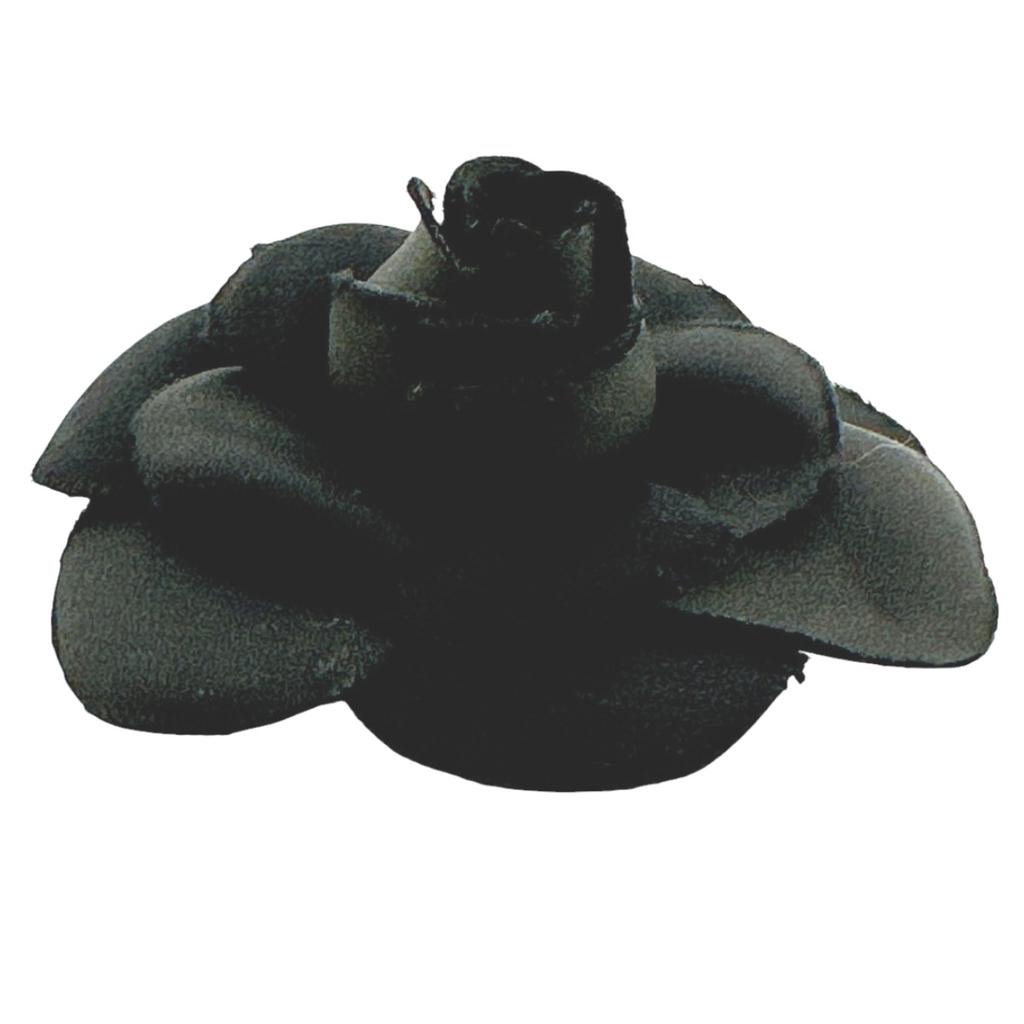 Chanel Camelia Brooch  Black Women Used