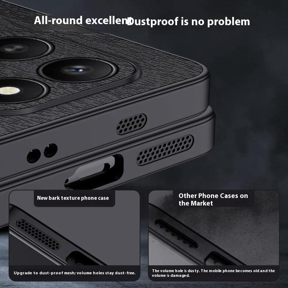 For Honor 400 Smart 5G/4G/X7d 4G Case Wood Texture PU Leather Coated PC TPU Phone Cover