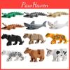 Mini Leopard Crocodile And Shark Animal Building Blocks Set 12 Pieces Of Educational Plastic Toys For Kids