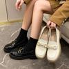 Thick-soled Heightening Women's Spring and Autumn New British Style Small Leather Shoes with Skirts JK Single Shoes