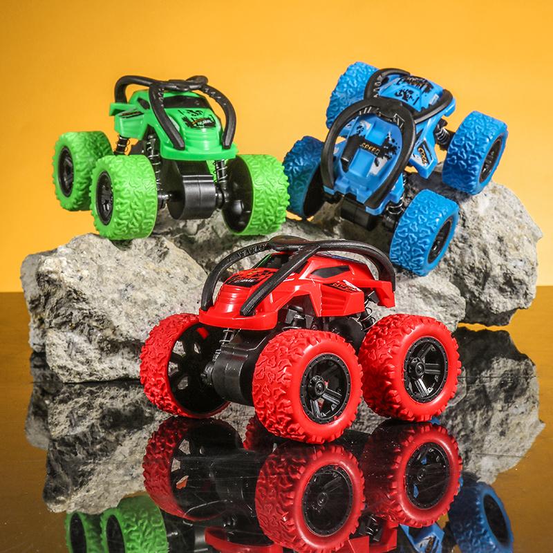 Four Wheel Drive Stunt Inertia Toy Car - Inertia Drive, No Battery Required, High Playability - Suitable for Boys and Girls As G