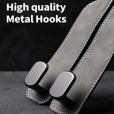 Sturdy Leather Car Seat Hook Family Car Organizers Simple Installs for Family & Professional To Maximizes Space Usage