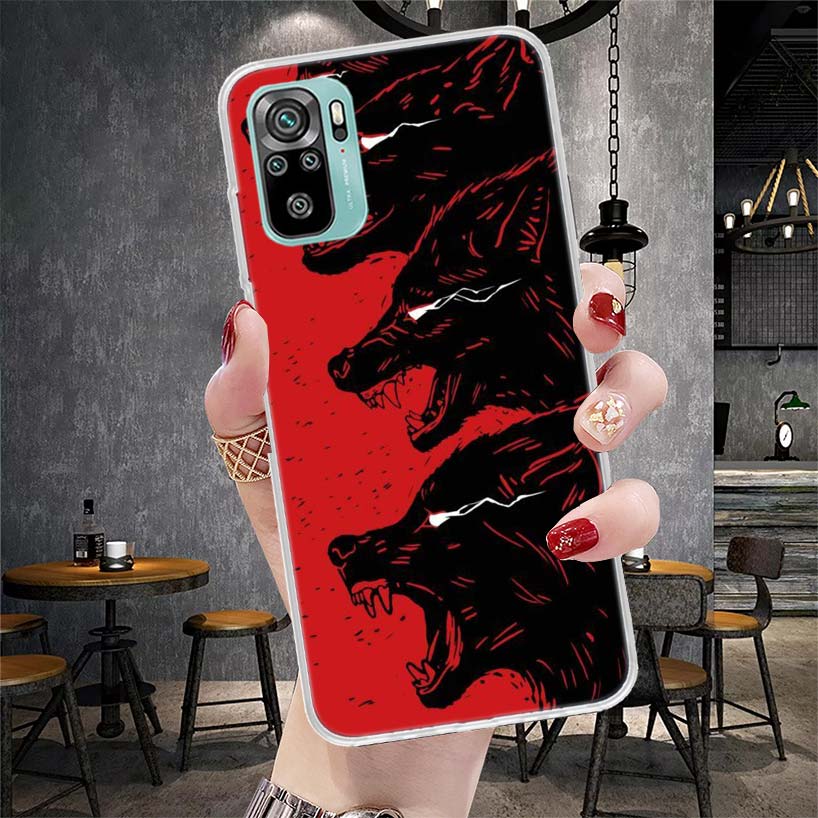 Angry Animal Wolf Fierce Soft Phone Case For Xiaomi Redmi Note 15 14 14S 13 12 Pro Plus 12S 11 11S 11E 10 10S 11T 5G Fundas Coqu