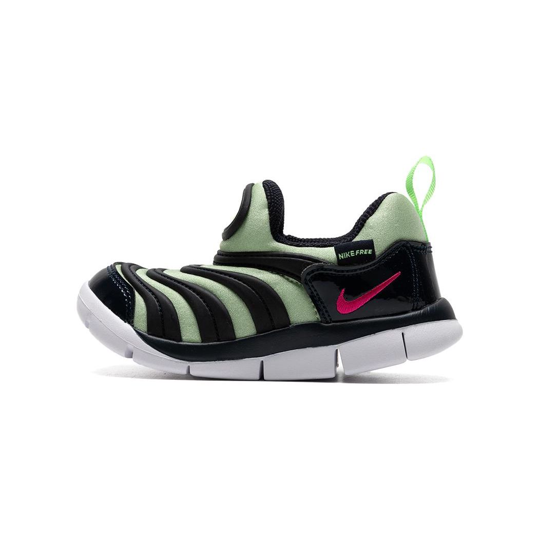 

Nike Dynamo Free Comfortable Versatile Low-Top Walking Shoes Baby Shoes Black Green 343938-440 26