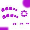 24pcs Press On Toenails Short Artificial Toenail Full Cover False Toe Nail Pedicure Decors For Women Who Seeking Styles