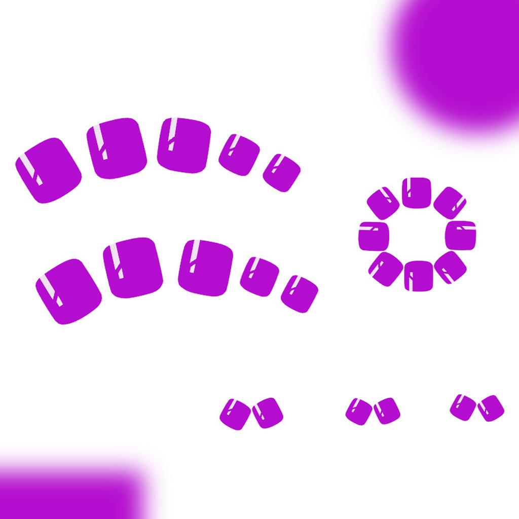 24pcs Press On Toenails Short Artificial Toenail Full Cover False Toe Nail Pedicure Decors For Women Who Seeking Styles