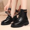 New Style Soft-soled Thick-bottom Short Boots with Mid-calf Height Women's Shoes Women's Boots