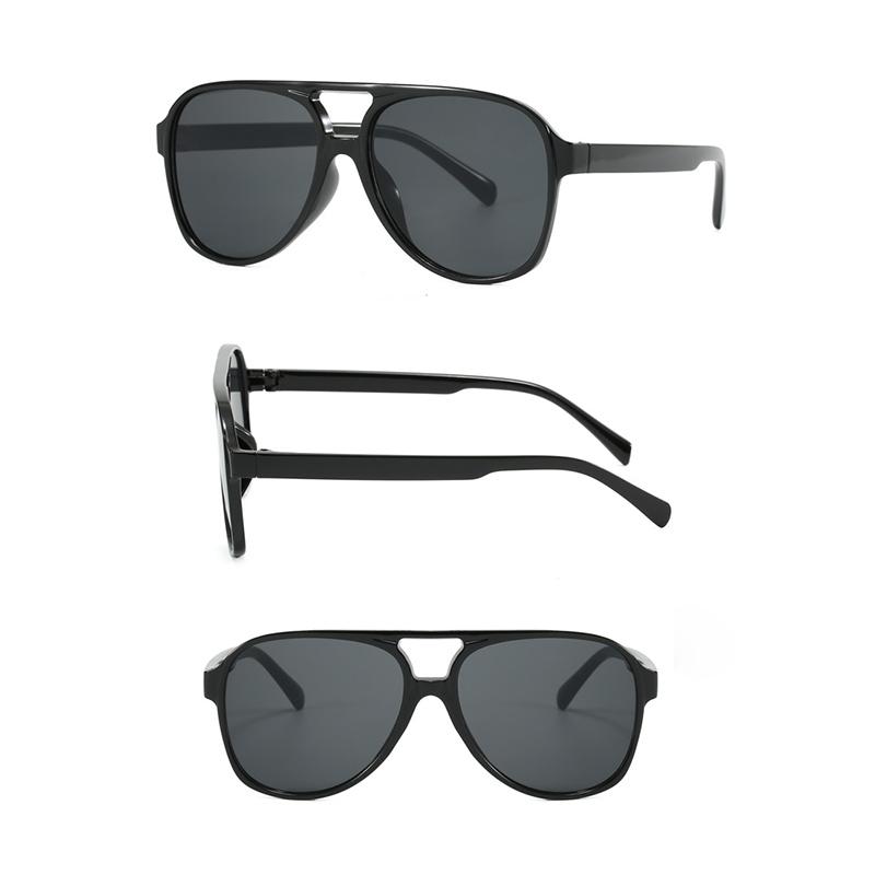 Trend Übergroße Sonnenbrillen Klassisch Damen Herren Übergroßer Rahmen Doppelsteg Sonnenbrille Damen Große Rahmenbrille