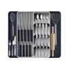 Heat Resistant Kitchen Knife, Fork and Spoon Cutlery Storage Shelf Storage Tool Box Retractable Drawer Knife Fork and Spoon Knife Holder