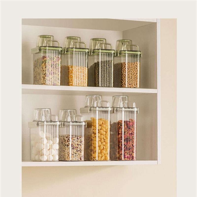 Convenient Rice Bucket Sealed Sealing Food Organizer with Lid Practical Storage Container Tank for Kitchen and Office