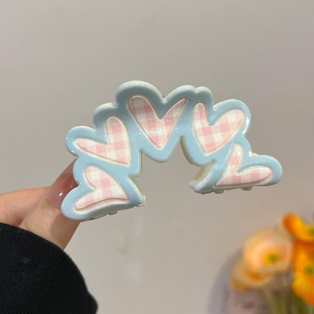 Acrylic Material Shark Hair Clip Triangle Flower Hair Claw Geometry Ponytail Clip Hair Ornament