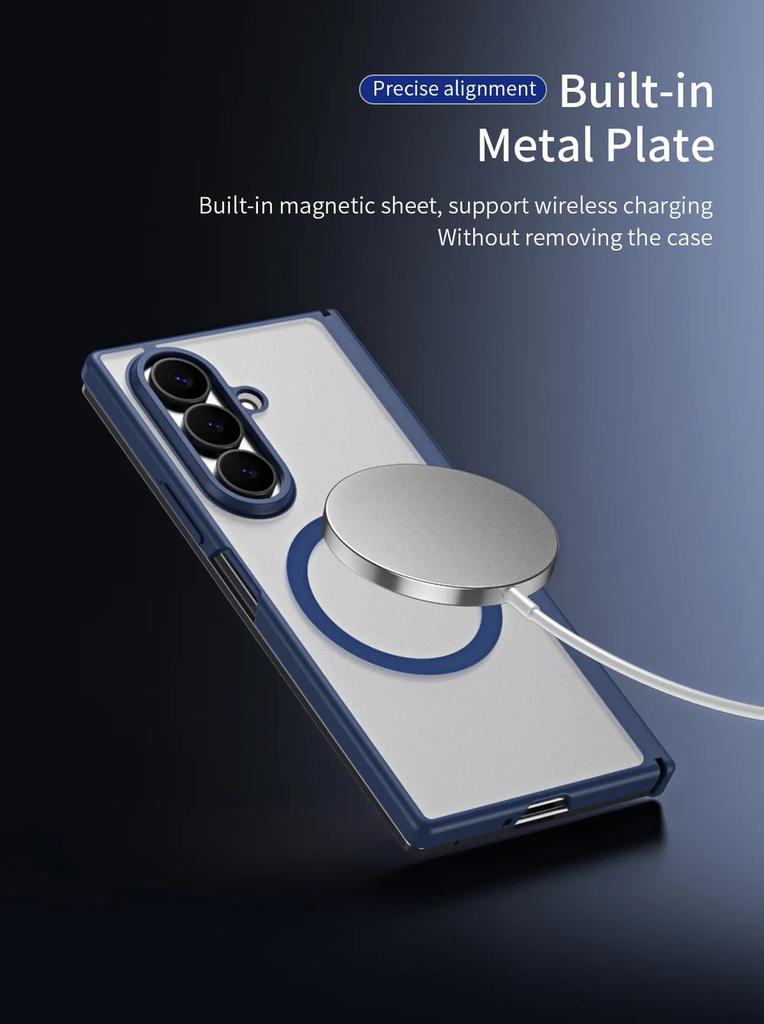 Clear Matte Slightly Phone Case for Samsung Galaxy Z Fold 8 Ultra Fold 7 6 5 4 Front Glass Strong Magnetic Hinge Protect Cover