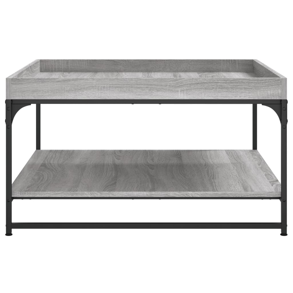  Coffee Table, Grey Sonoma Oak, 80x80x45 Cm