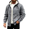Herren Kapuzen-Strickjacke Jacke, Lässige Dicke Warme Winddichte Oberbekleidung für Herbst und Winter