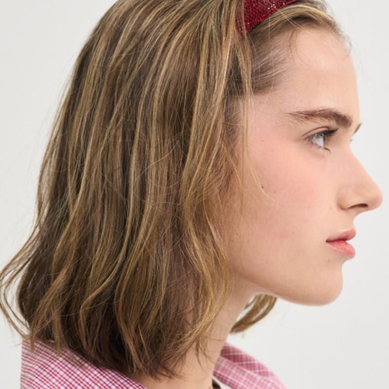 SORRY TOO MUCH LOVE Milky Way Volume Hair Band_Red