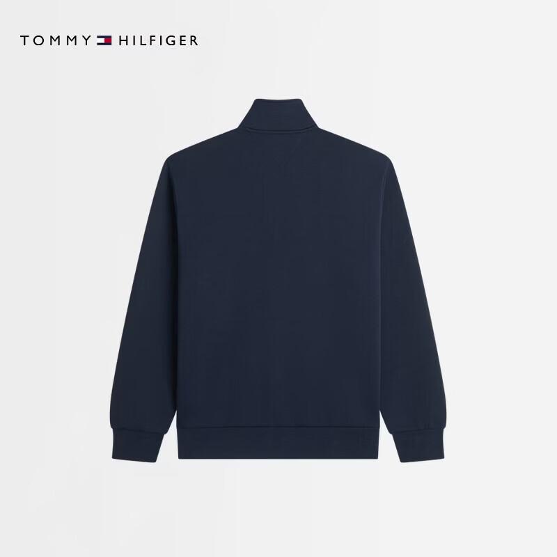 Tommy Hilfiger Men's Fall Embroidered Stand-Collar Full-Zip Sweatshirt