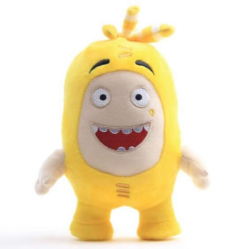 

18cm Cartoon Oddbods Anime Plush Toy Treasure of Soldiers Monster Soft Stuffed Toy Fuse Bubbles Zeke Jeff Doll for Kids Gift 18cm жёлтый