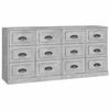 VidaXL Buffets 2 Pcs Concrete Grey Engineered Wood 3185283