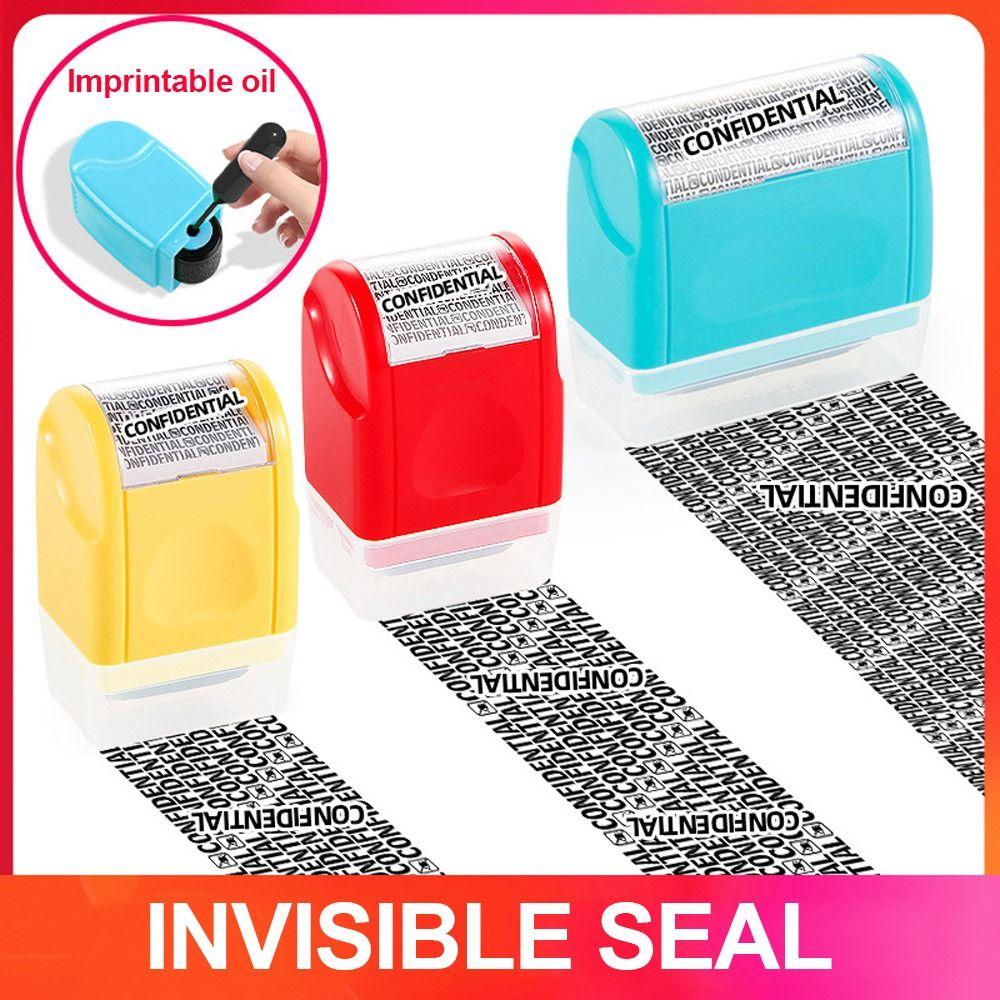Durable Roller Identity Protection Stamps Privacy Protection Safety Confidential Stamp Portable ID Security Stamp