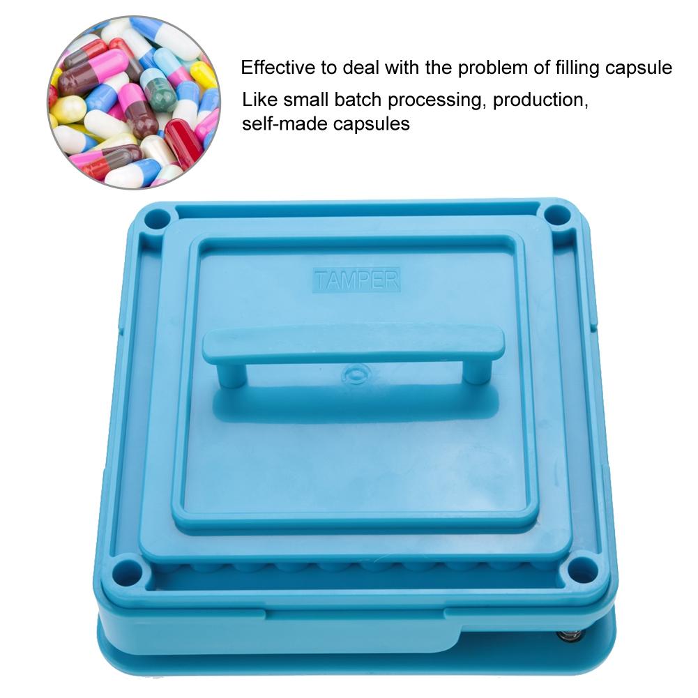 2 Types 100 Holes Empty Capsule Filler Powder Spreader Plates Capsules Filling Tool