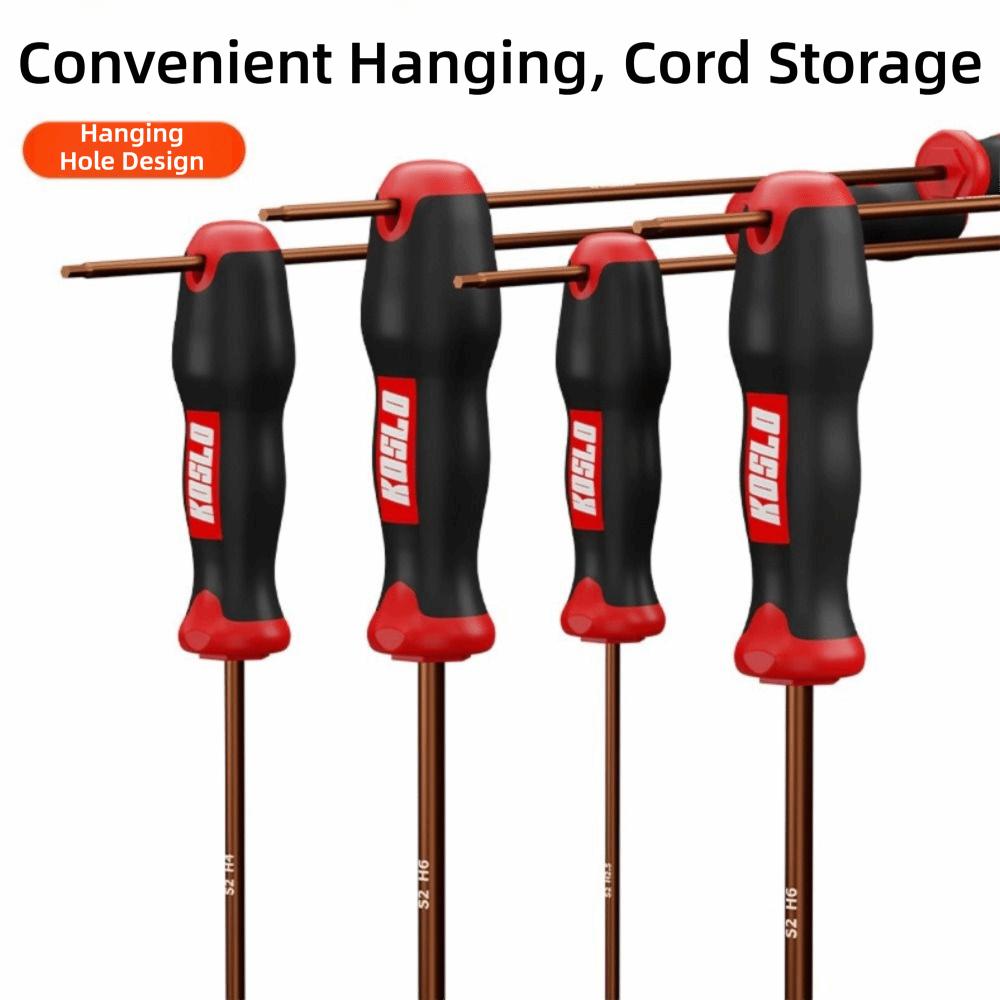 New Internal Hex Hexagonal Screwdriver Straight Shank Extended Length Maintenance Tool H2.5/4mm Hand Tool