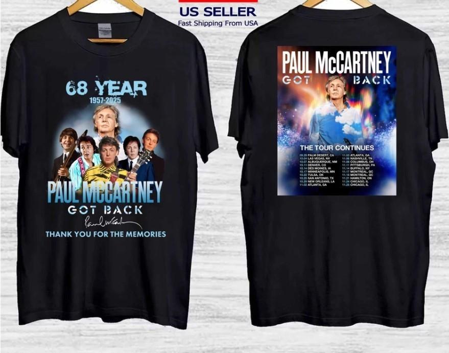 NEW Paul Mccartney Merch Tour 2026 North America Anniversary T-Shirt S