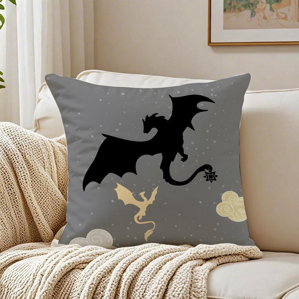 Book Epic FFourth Wing Cushion Cover Pillowcase Antidustmite Living Room Sofa Decor Cushion Room