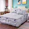 Copriletto trapuntato addensato in cotone 100% Copriletto trapuntato king size queen size Gonna da letto in pizzo principessa Copriletto in puro cotone non inclusa federa