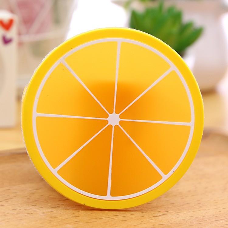 Anti-slip Heat-insulating Creative Fruit Soft Glue PVC Anti-slip And Anti-scalding Table Mats Cup Mats