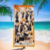 Haikyuu Anime Volleyball Bath Towel Microfiber Soft Water Absorbing Breathable For Girl Kids Decorative Cartoon Beach Towel