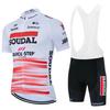 2025 SOUDAL Quick Step Set Maglia Ciclismo Abbigliamento Bici MTB Manica Corta Abbigliamento Bicicletta Ciclismo Ropa Ciclismo Hombre Maillot