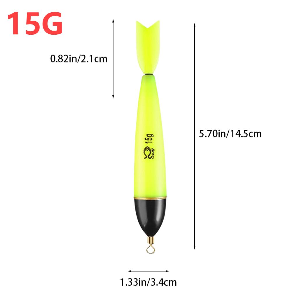 1-8PCS Luminous Fishing Floats Fishing Accessories Fishing Night Float Night Fishing Light Up Bobbers For Sea Ocean Rock Fishing