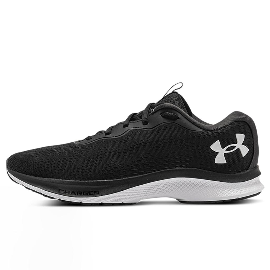 Under Armour Charged Bandit 7 Black White Women Sneakers 3024189-003
