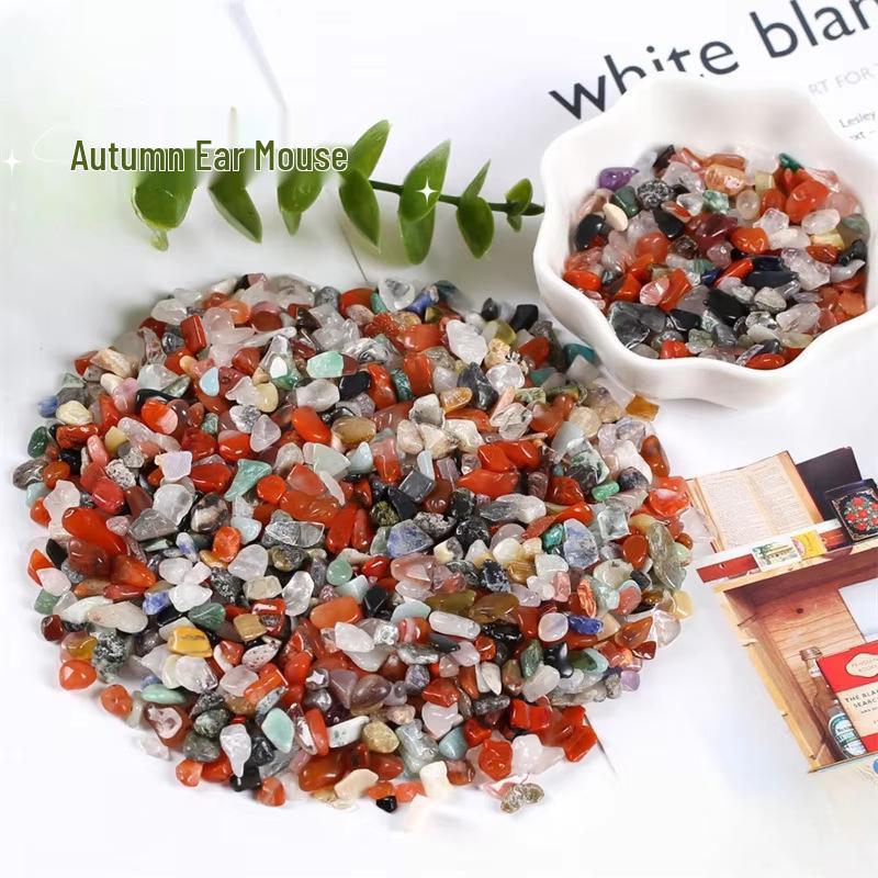 Seven-Color Crystal Demagnetizing Stone - Natural Crushed Stone for Aquarium, Flower Pot Decoration