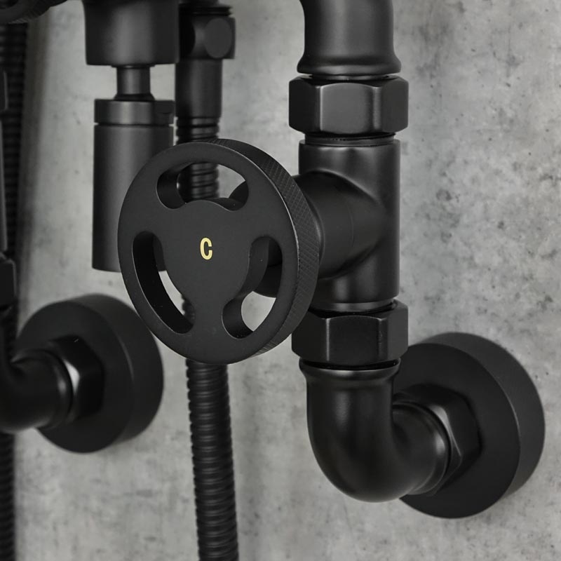 HERIOT 2 Black Shower Faucet