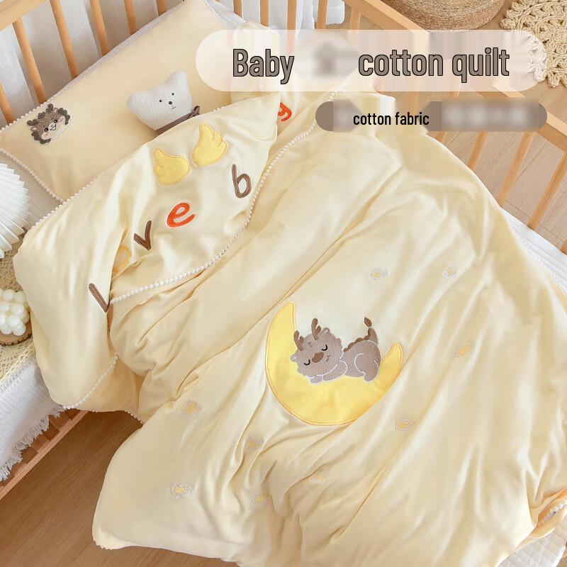 mling Moon Rabbit All-Season Cotton Baby Quilt
